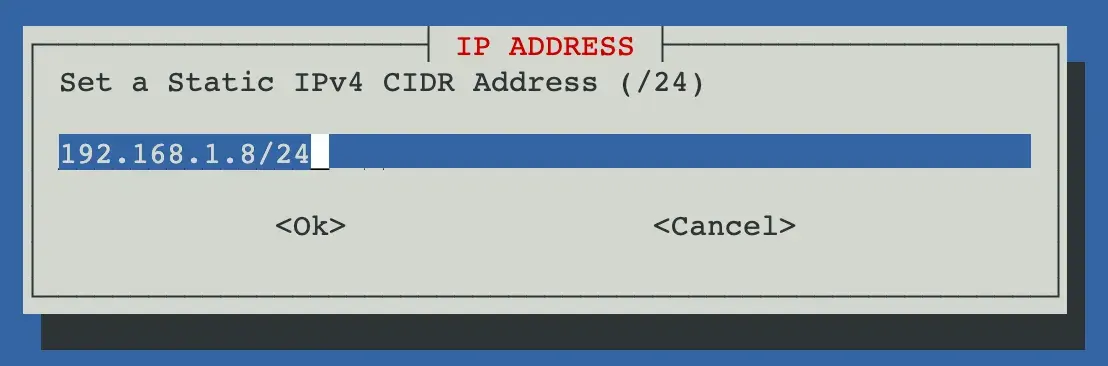 Setting IP range