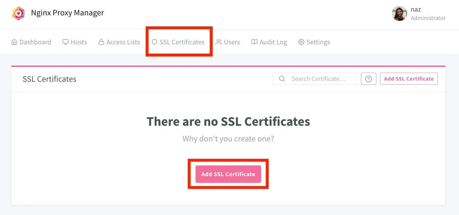 Add SSL certificate